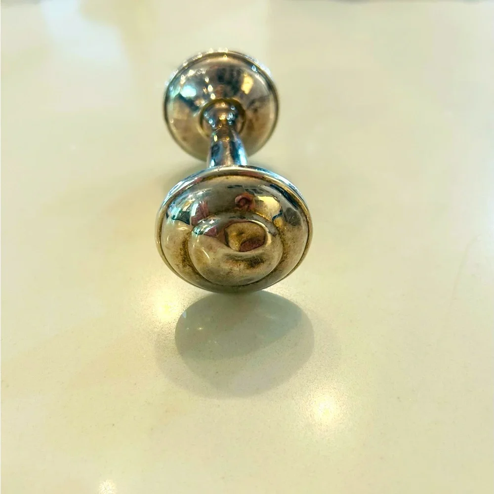 Silver Dumbbell Rattle - Picture 8 of 8